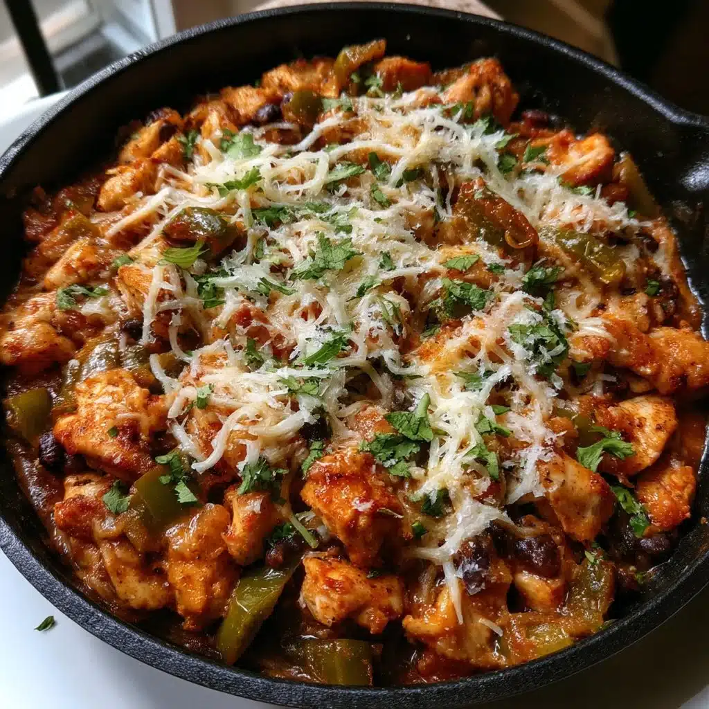 Poblano Chicken Enchilada Skillet