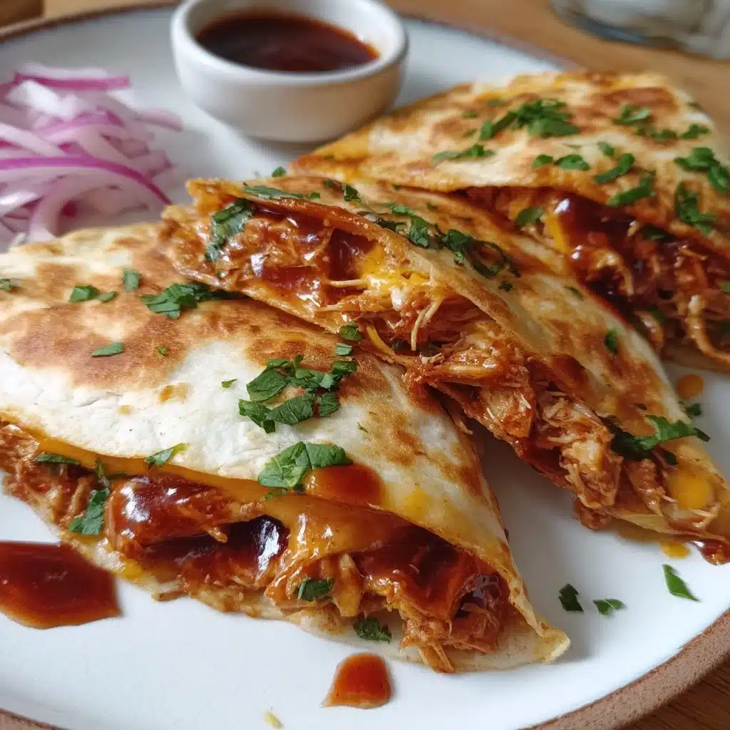 Pulled BBQ Chicken Quesadillas