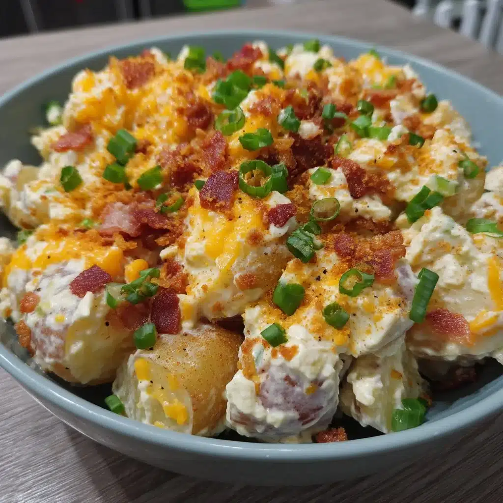 Ranch Potato Salad with Bacon and Cheddar