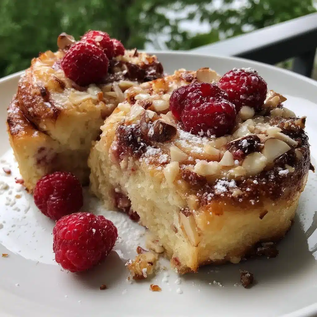 Raspberry Almond Sweet Roll Bake