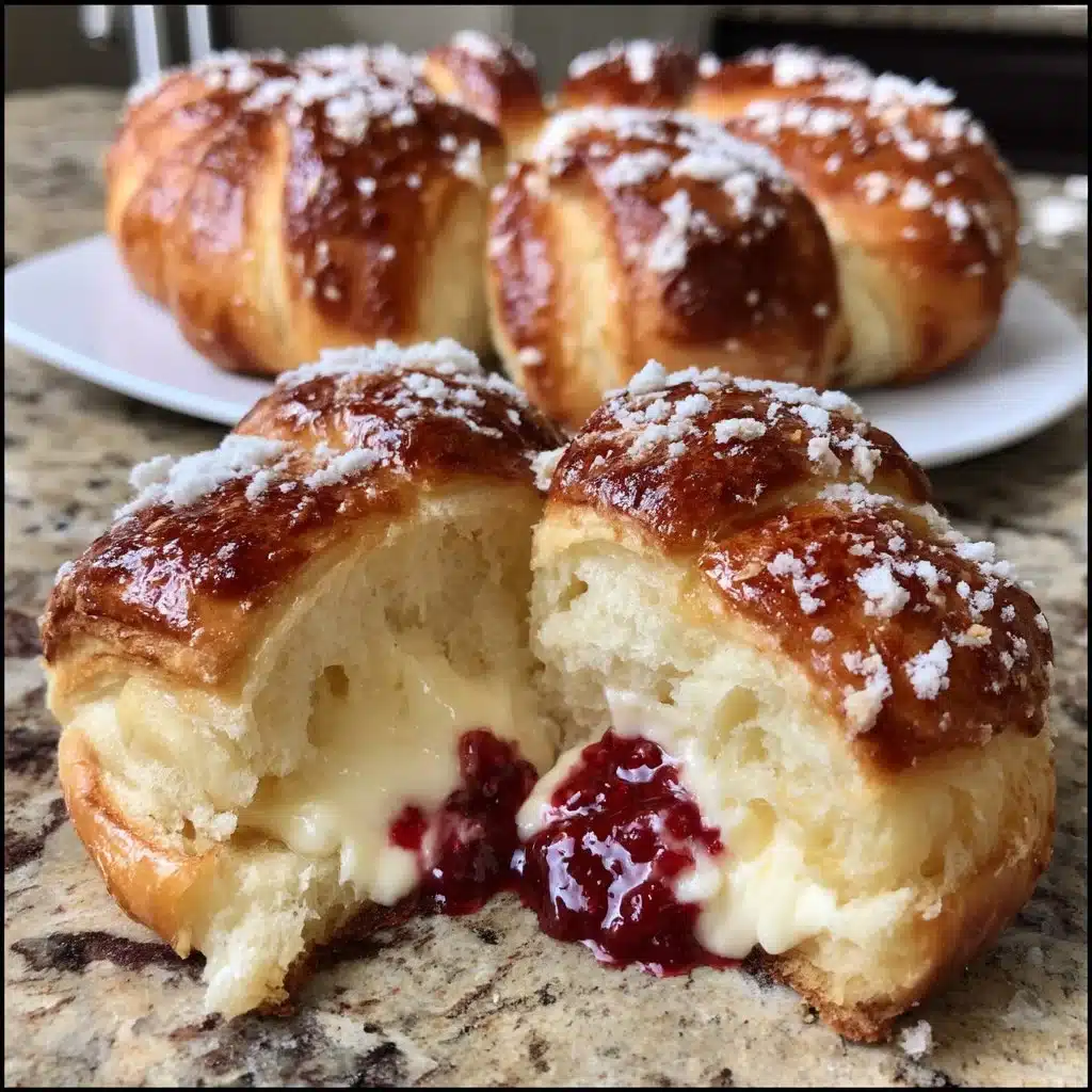 Raspberry-Lemon Cream Cheese Crescent Roll Breakfast Ring
