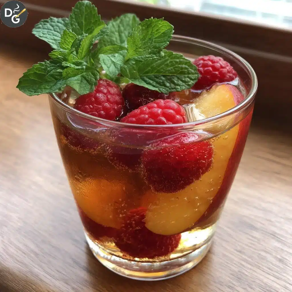 Raspberry Peach Sweet Tea