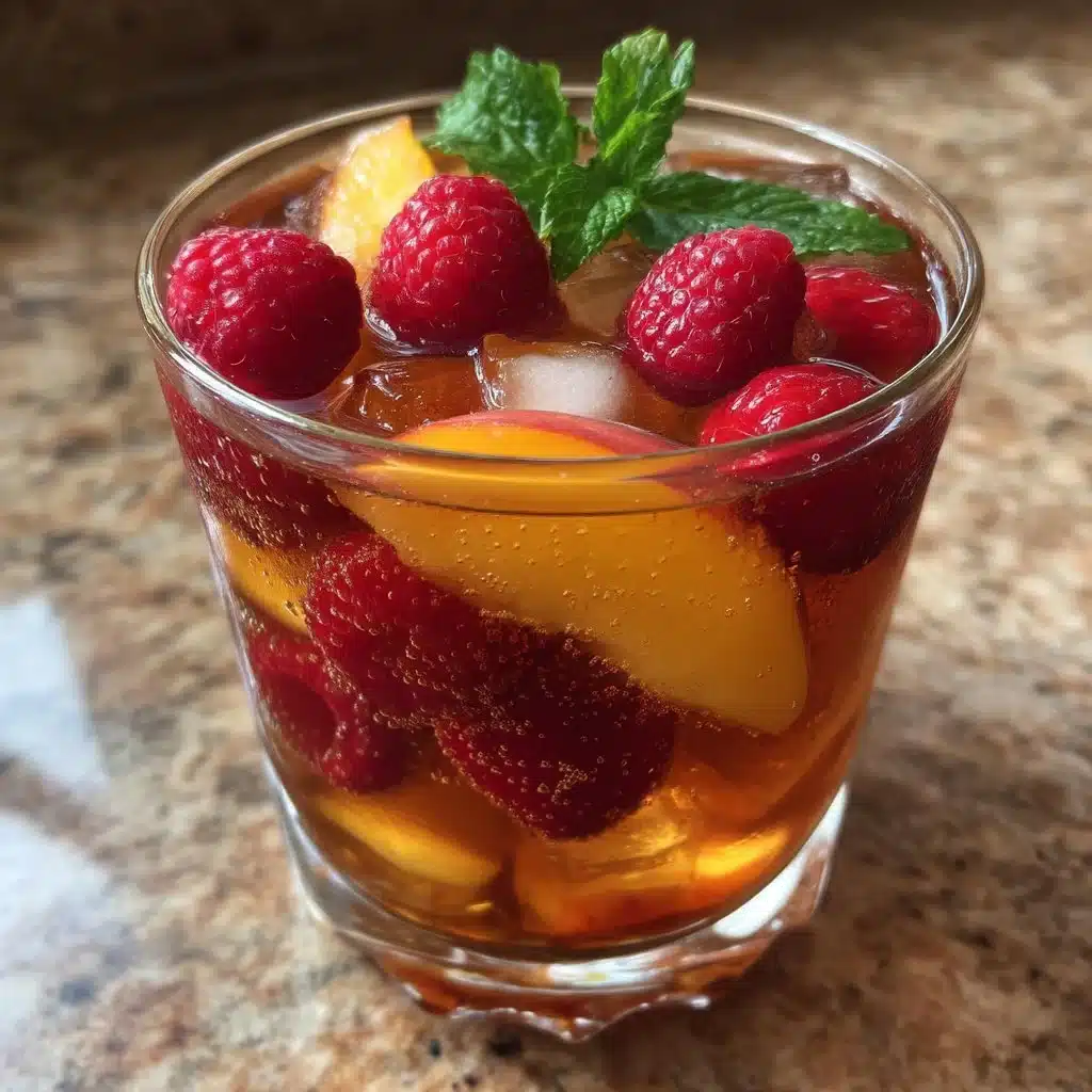 Raspberry Peach Sweet Tea