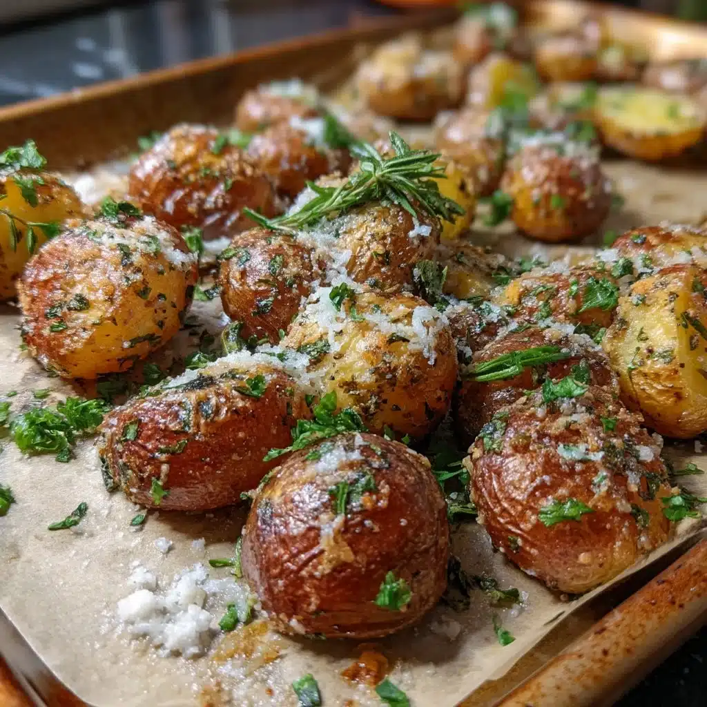 Roasted Baby Potatoes with Parmesan and Herbs