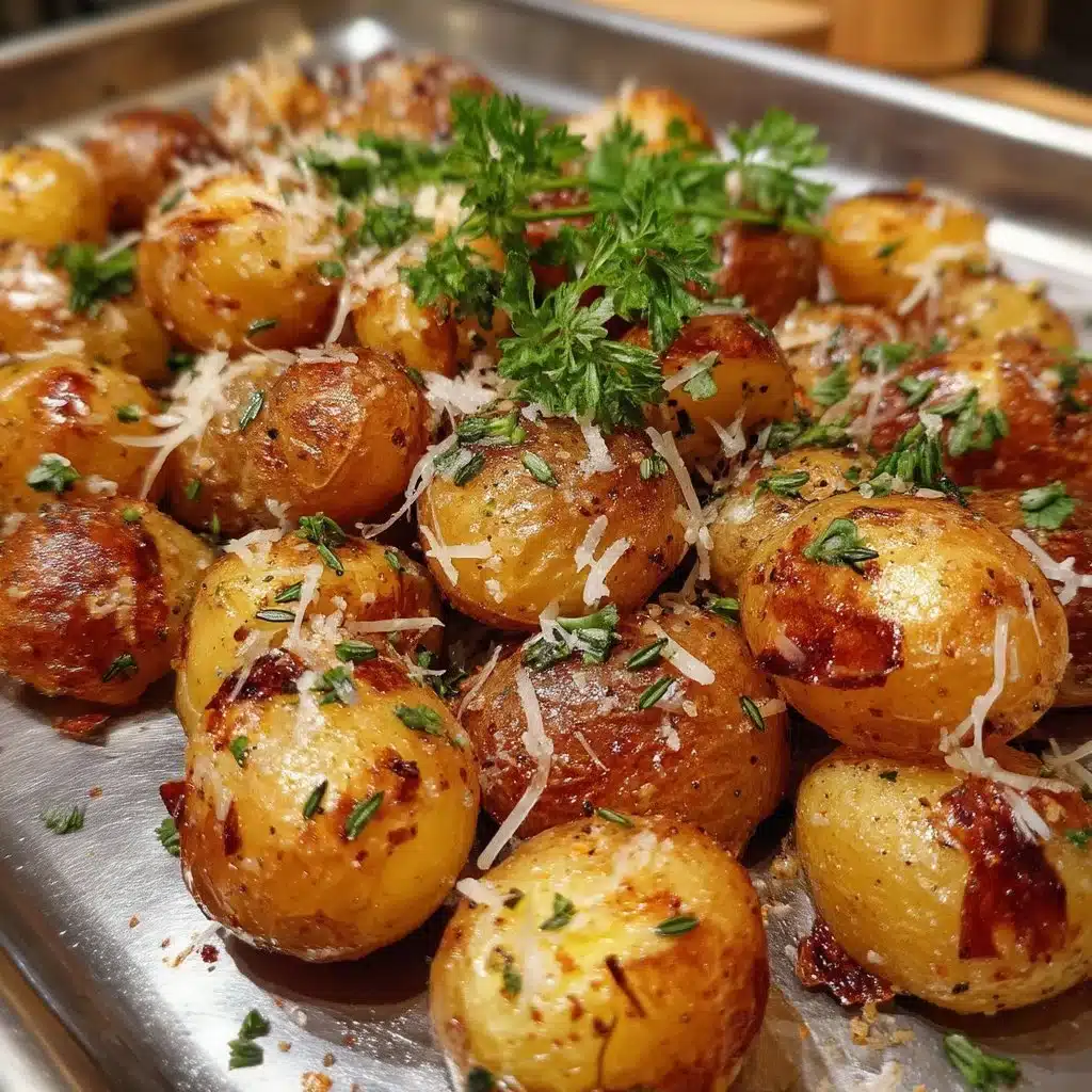 Roasted Baby Potatoes with Parmesan and Herbs