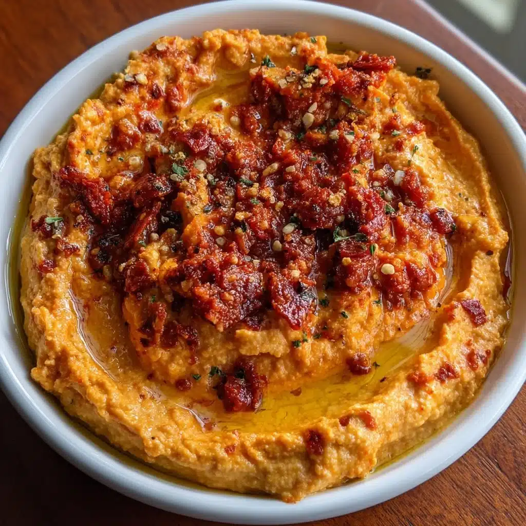 Roasted Red Pepper Hummus (Extra Creamy)