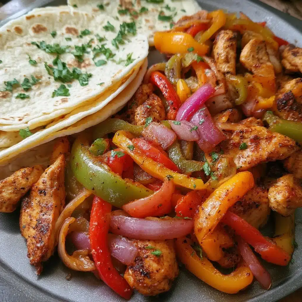 Sheet Pan Chicken Fajitas with Peppers & Onions