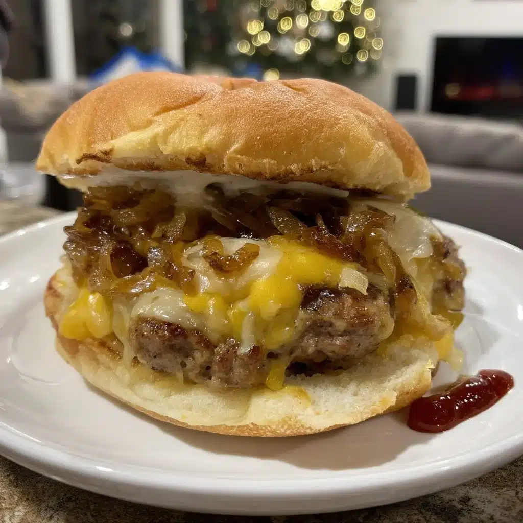 Smash Burgers with Caramelized Onions and Special Sauce