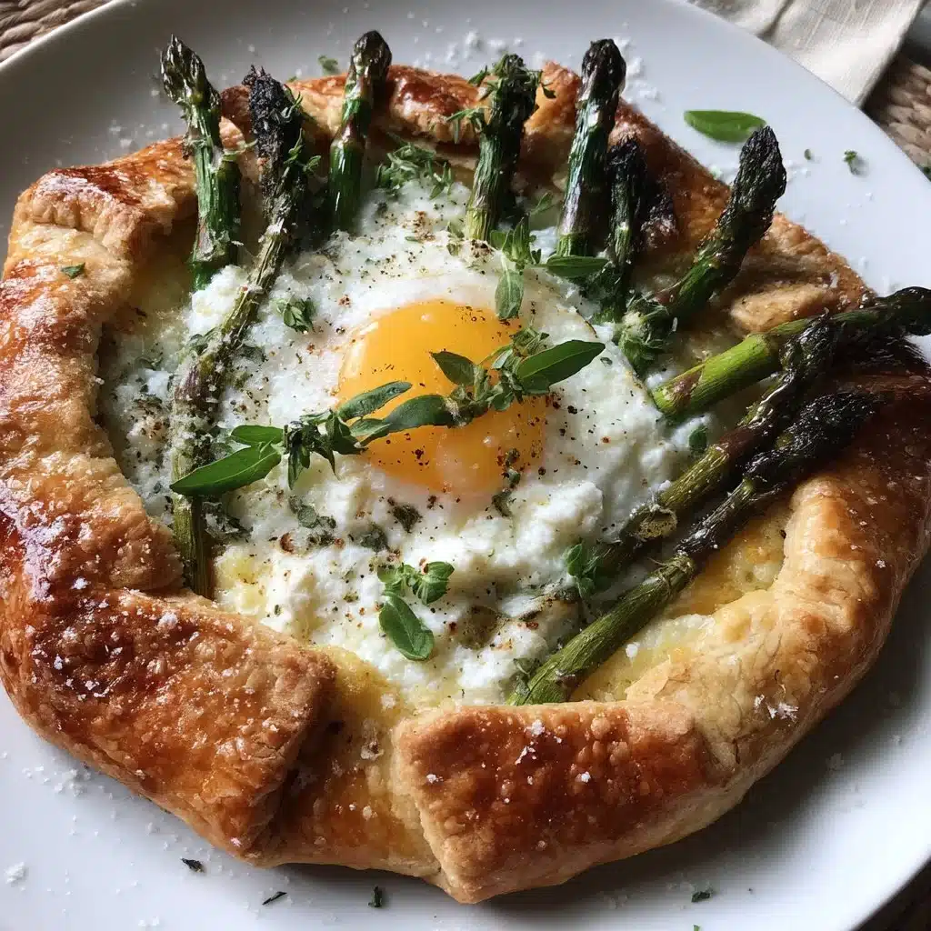 Spring Asparagus Ricotta Galette