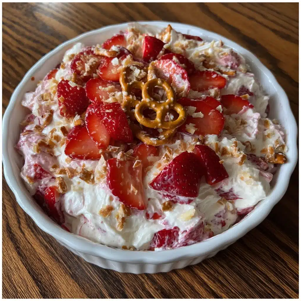 Strawberry Pretzel Fluff Salad