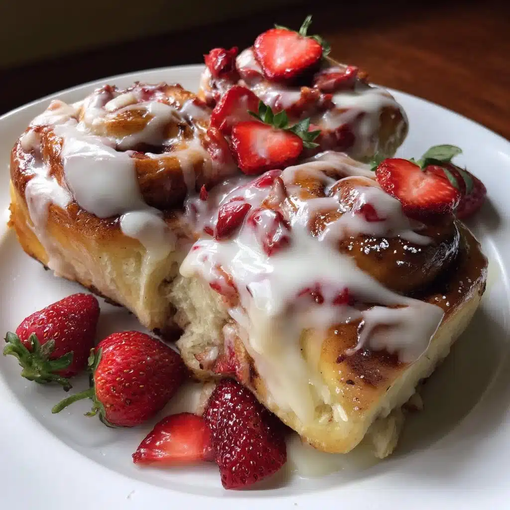 Strawberry Shortcake Cinnamon Rolls