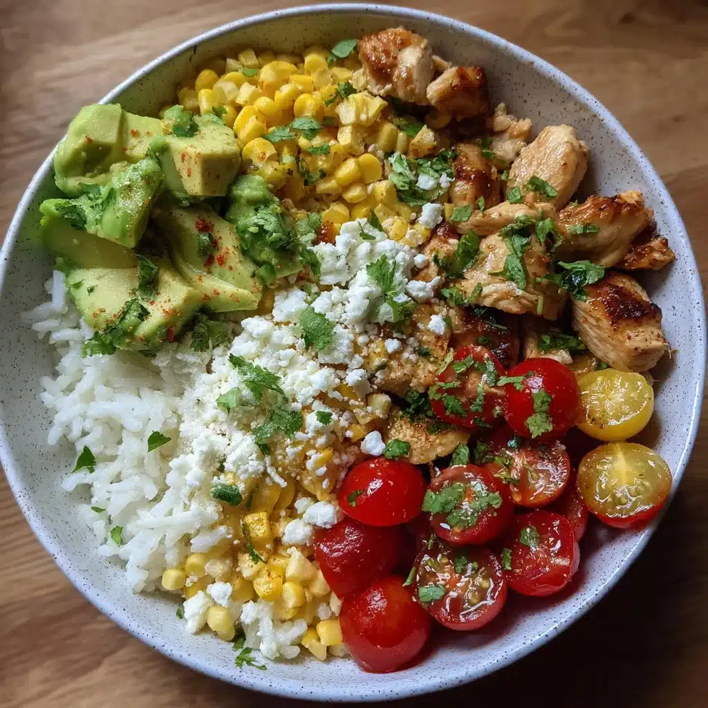 Street Corn Chicken Rice Bowls