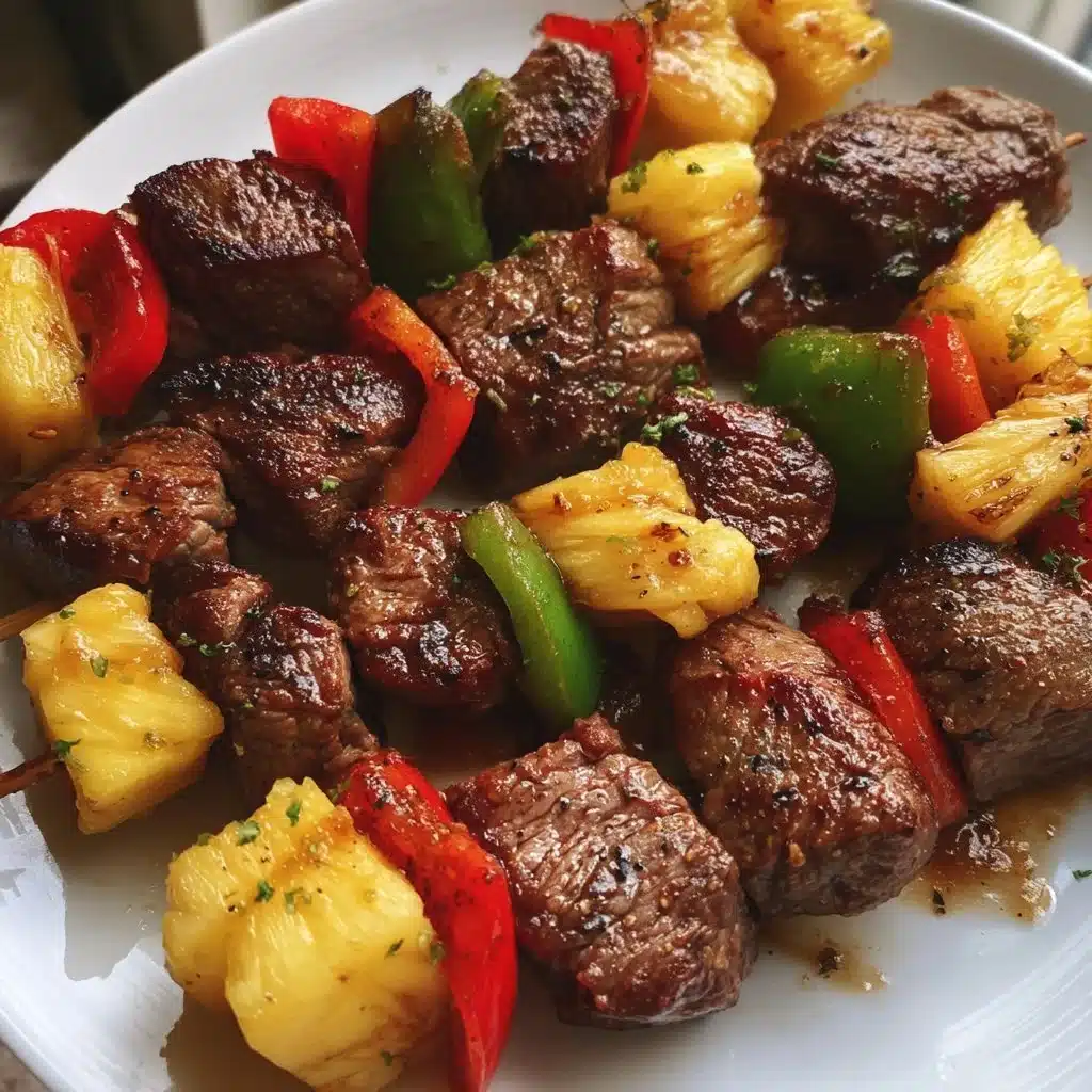 Teriyaki Pineapple Steak Kabobs