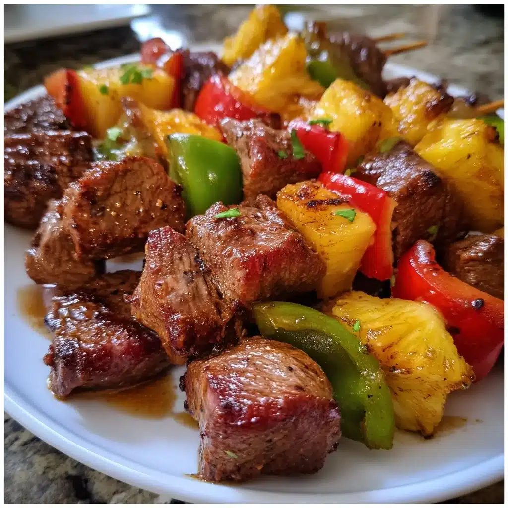 Teriyaki Pineapple Steak Kabobs