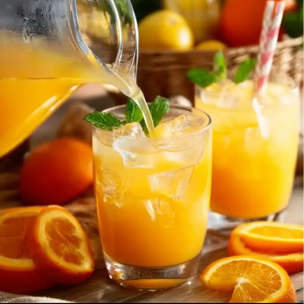 4-ingredient Orange Lemonade (Orangeade)