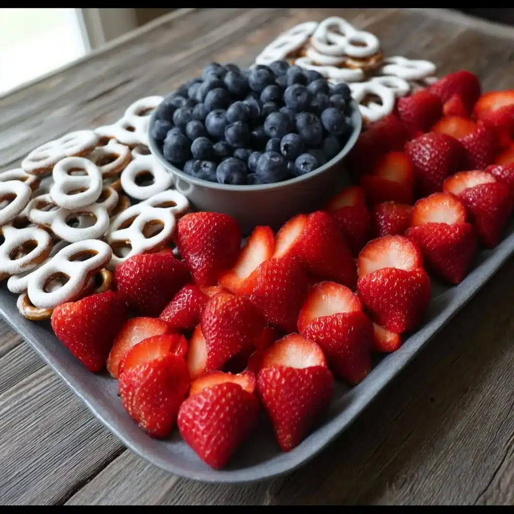 4th of July Fruit Platter Idea | How to Make an American Flag | 4th of July Desserts, 4th of July Food, Fourth of July Food