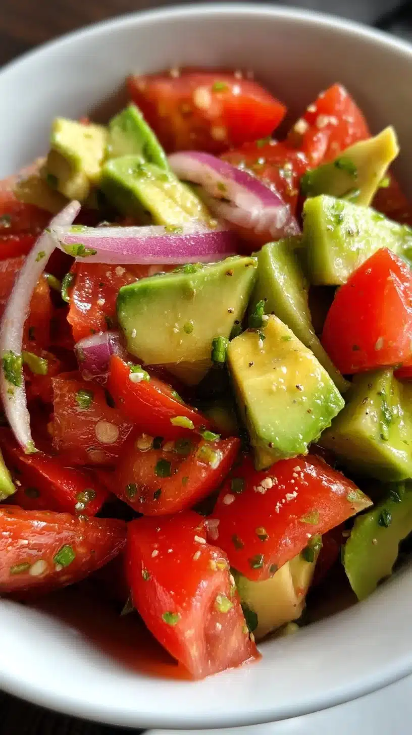 Avocado Tomato Cucumber Salad