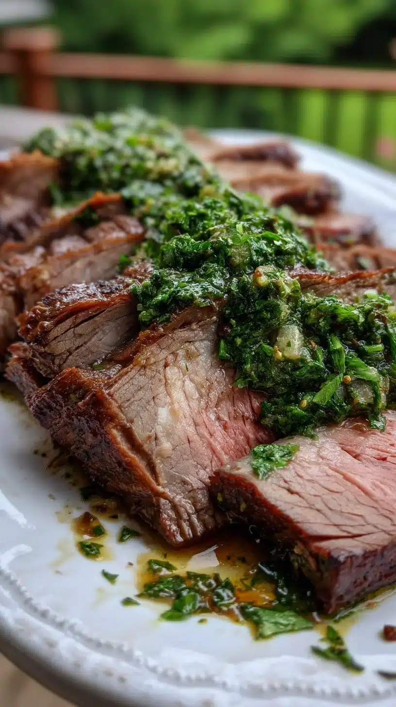 Backyard BBQ Tri-Tip with Chimichurri