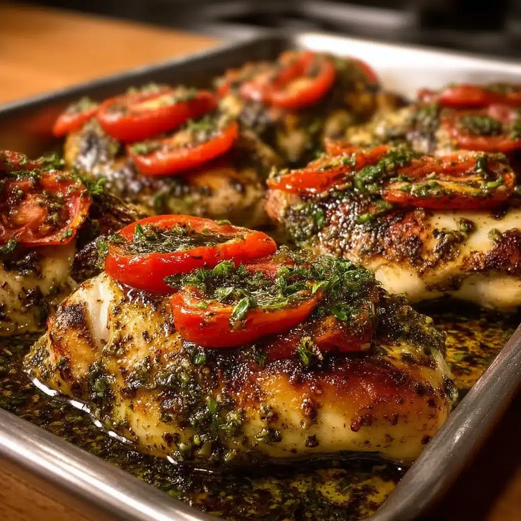 Baked Pesto Caprese Chicken