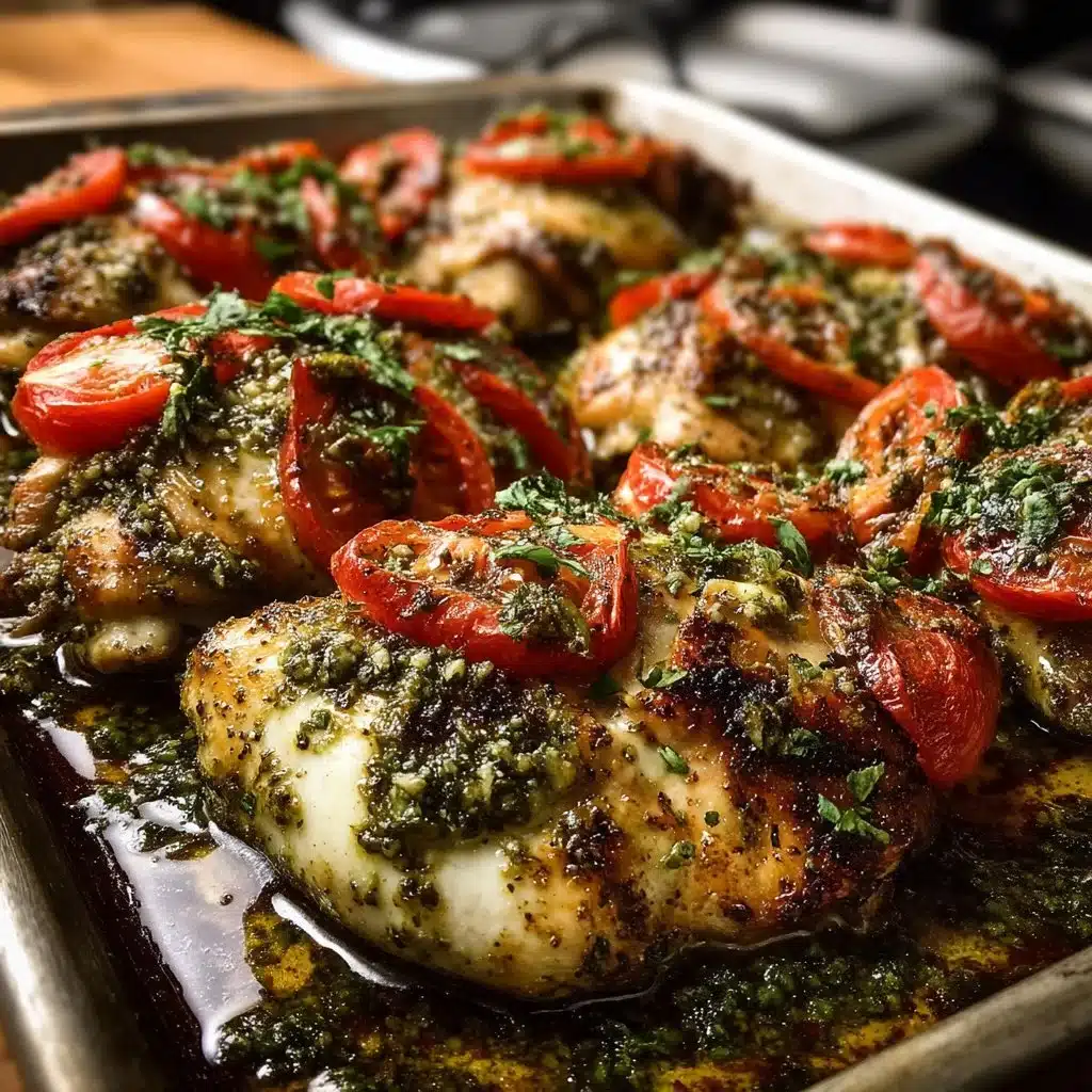 Baked Pesto Caprese Chicken