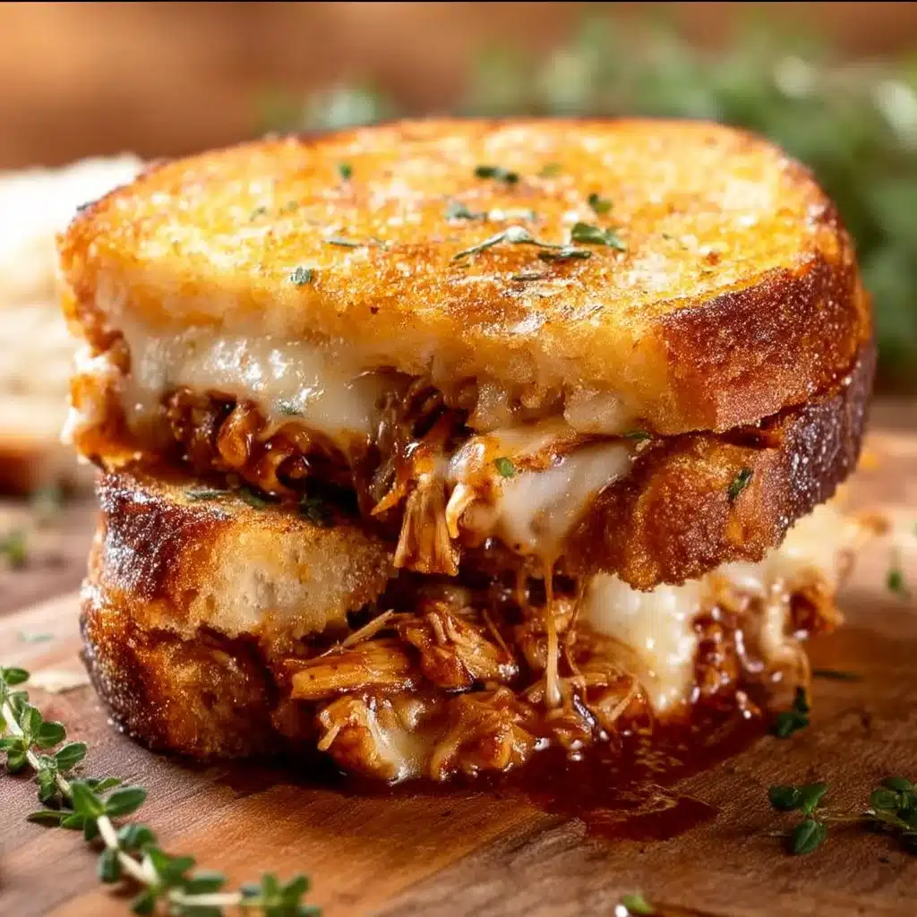 BBQ Chicken Grilled Cheese