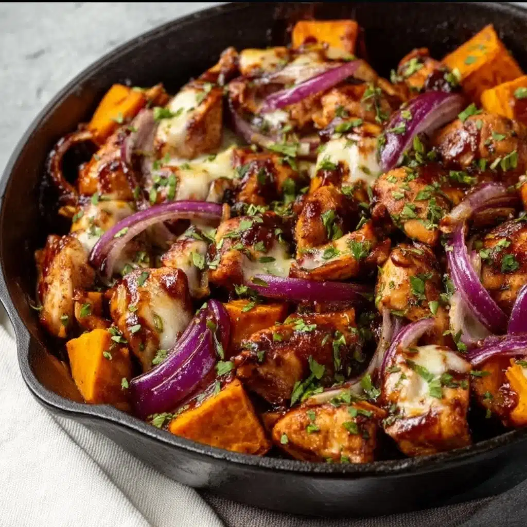 BBQ Chicken Sweet Potato Skillet