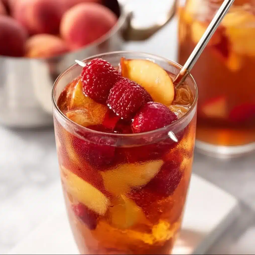 Bellini Peach Raspberry Iced Tea