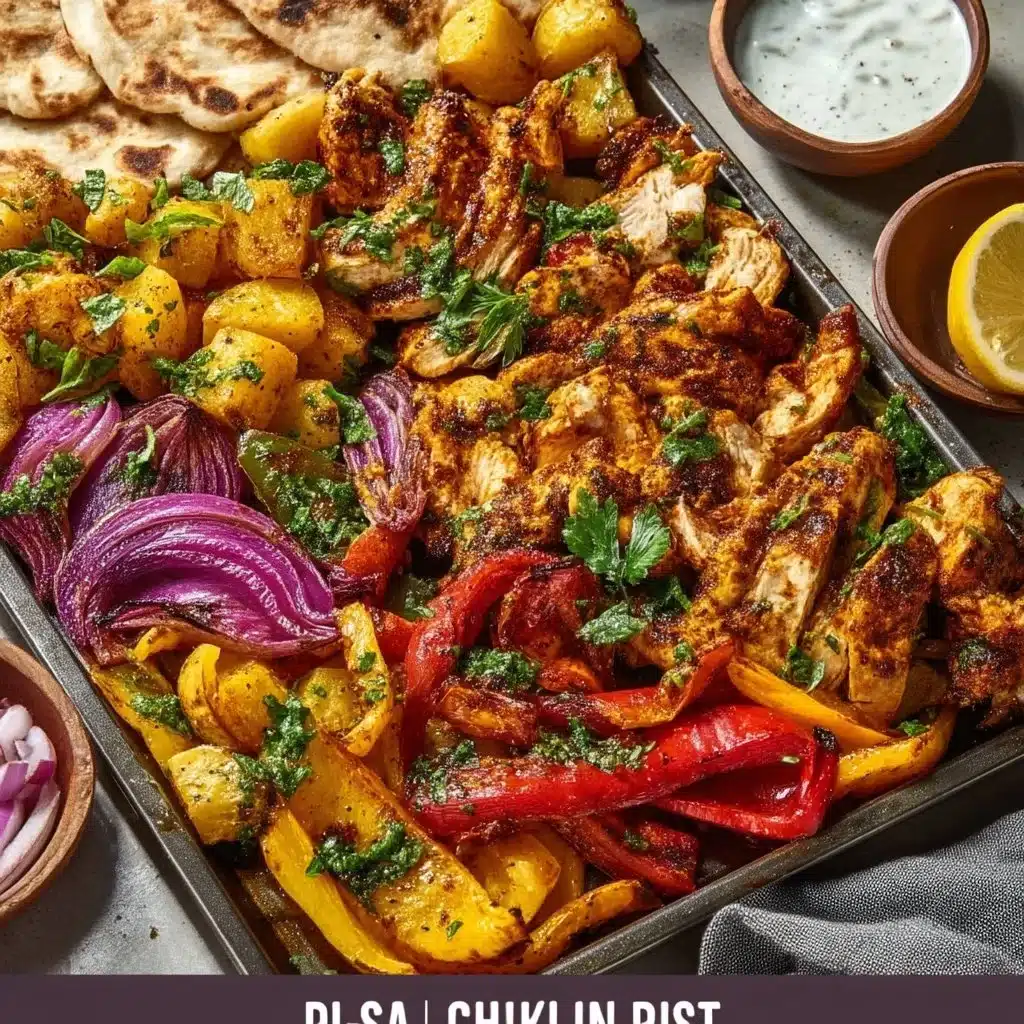 Best Chicken Shawarma Sheet Pan Dinner