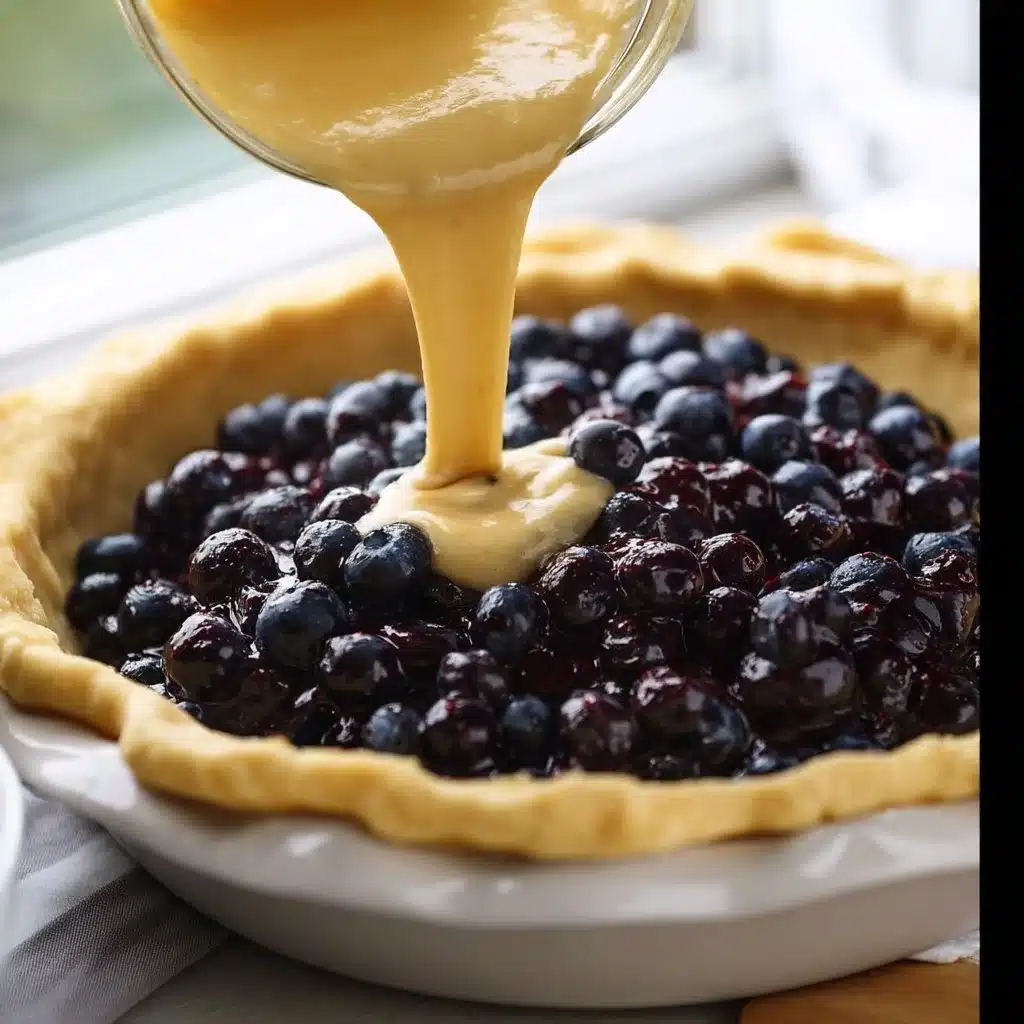 Blueberries and Cream Pie