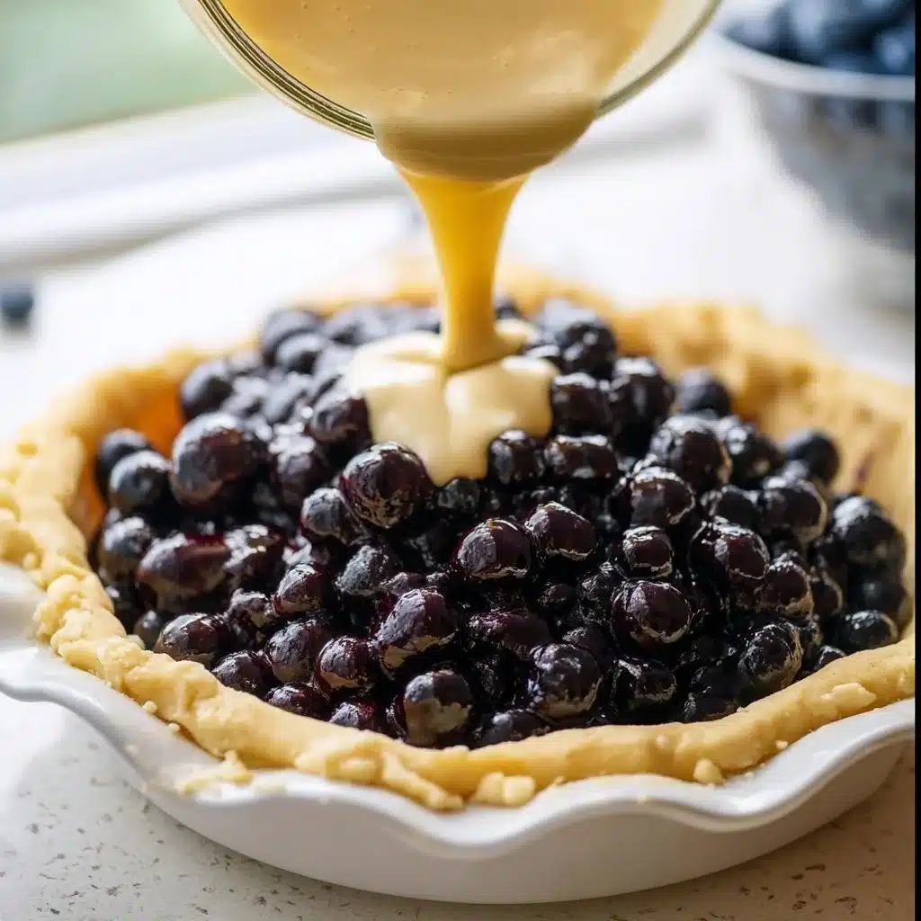 Blueberries and Cream Pie
