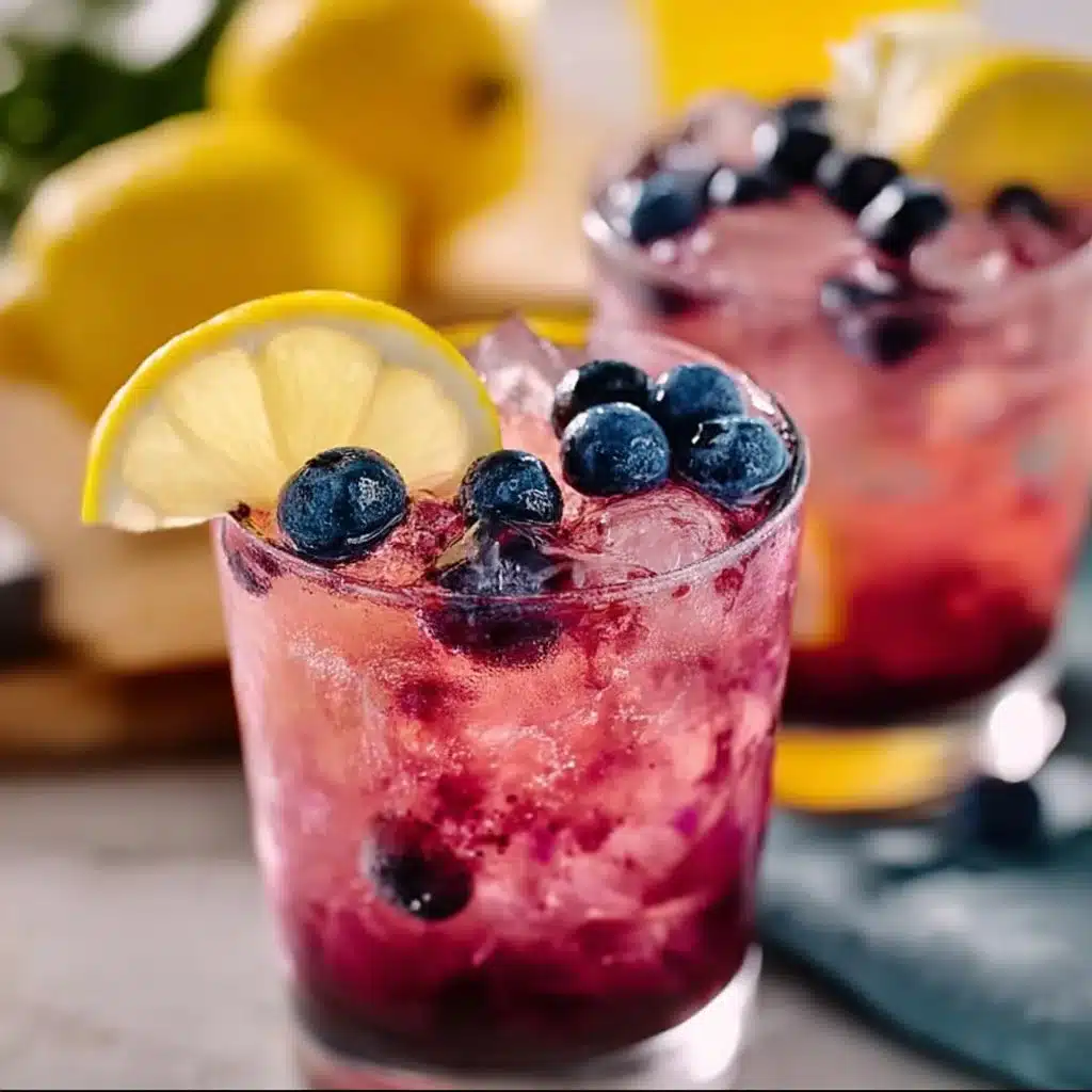 Blueberry Lemonade Vodka Smash