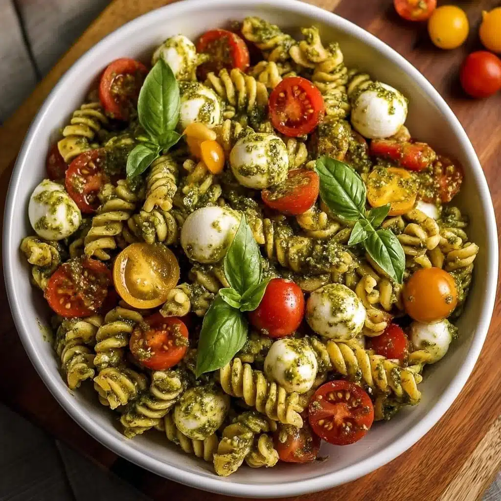 Caprese Pesto Pasta Salad