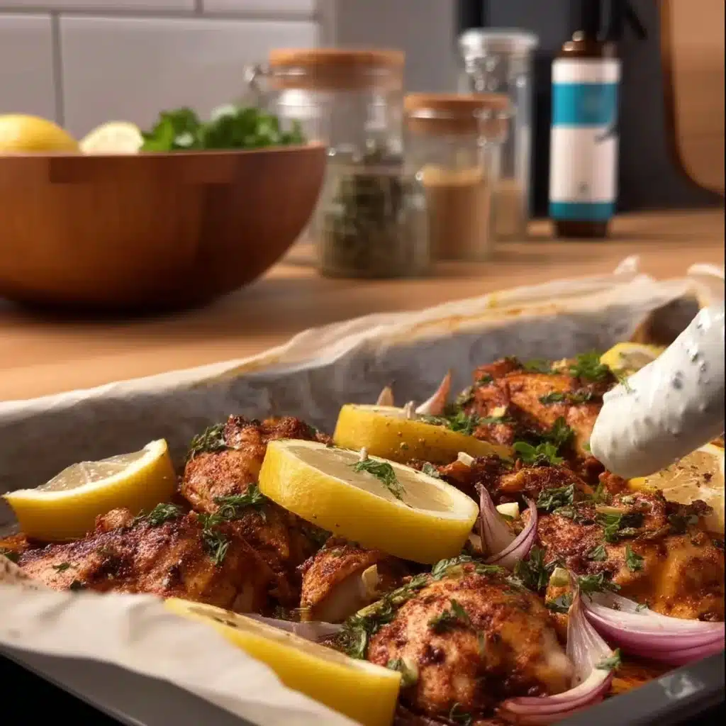 Chicken Shawarma Sheet Pan Dinner