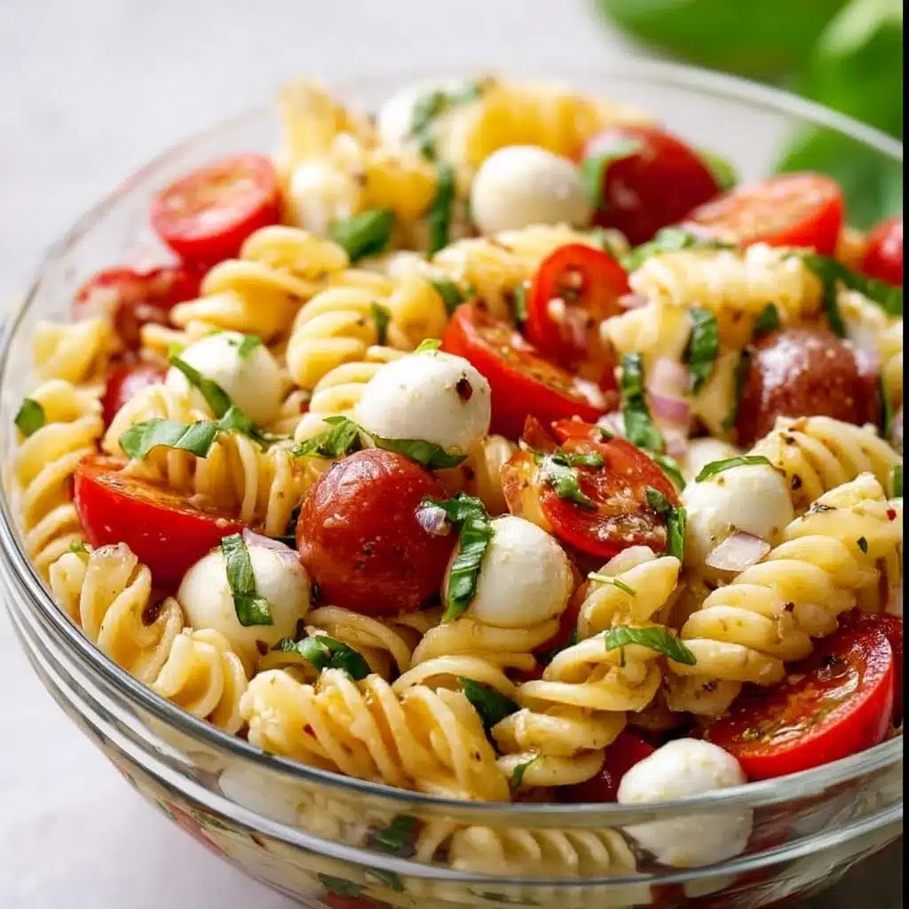 Colorful Caprese Pasta Salad