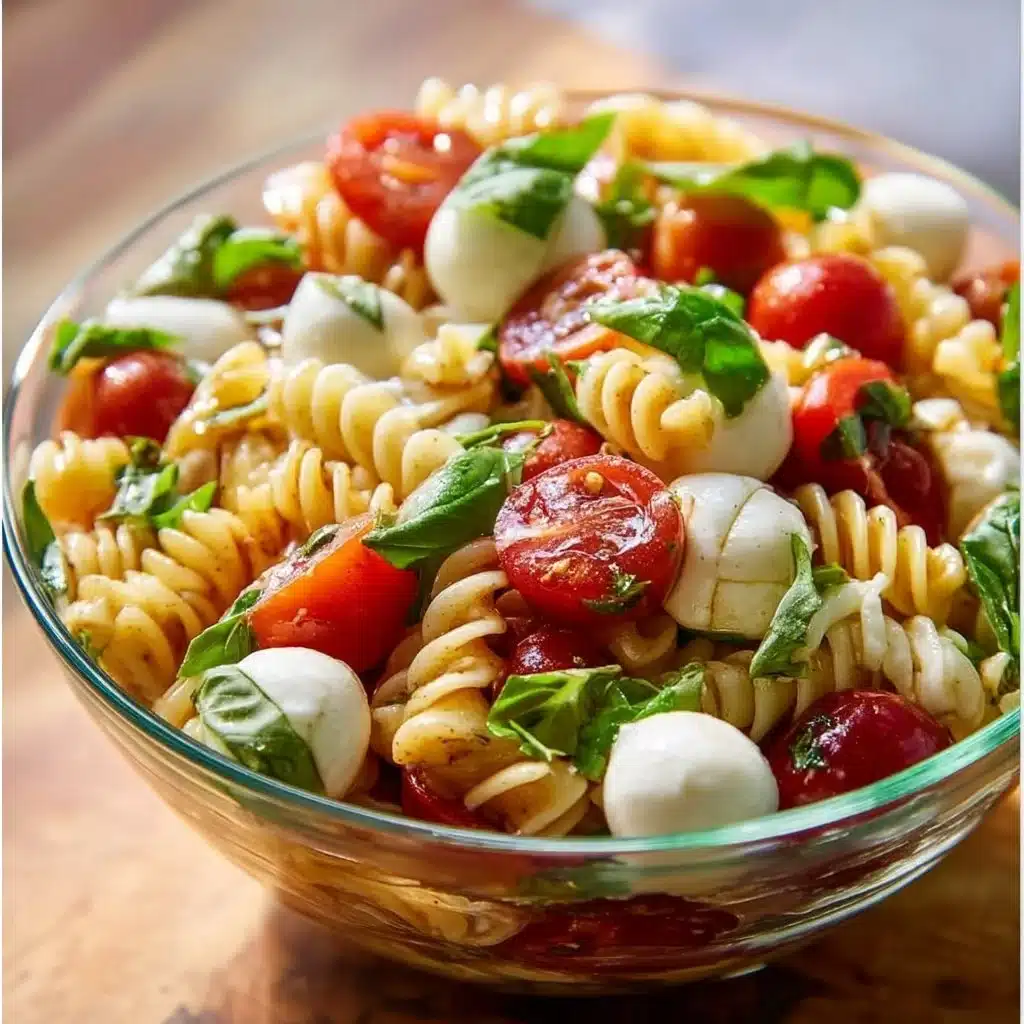Colorful Caprese Pasta Salad