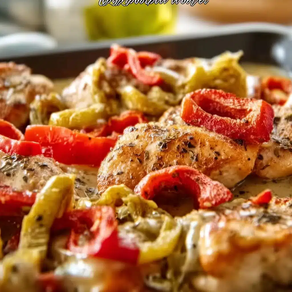 Creamy Banana Pepper Chicken Skillet