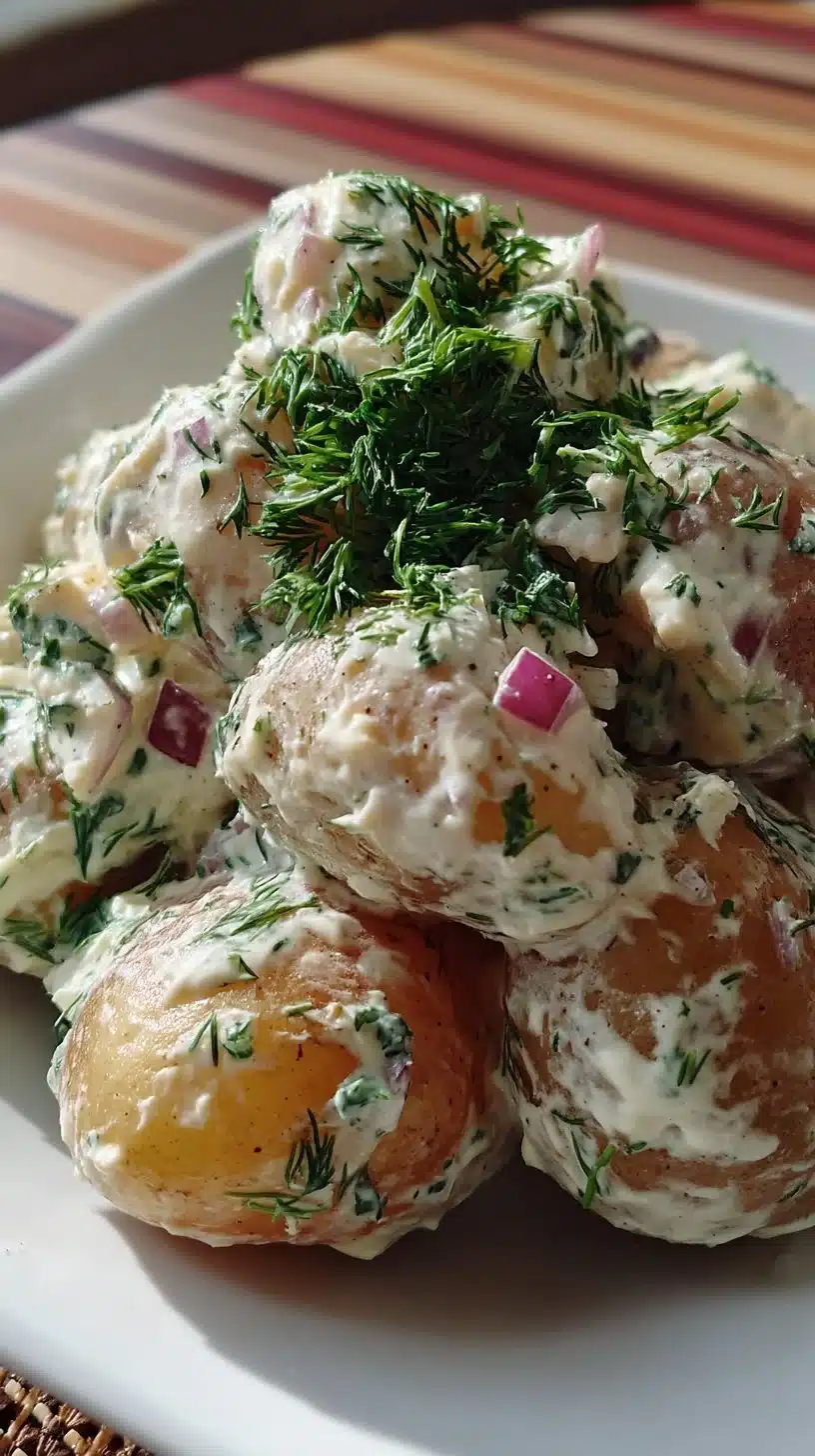 Creamy Dill Potato Salad for Cookouts