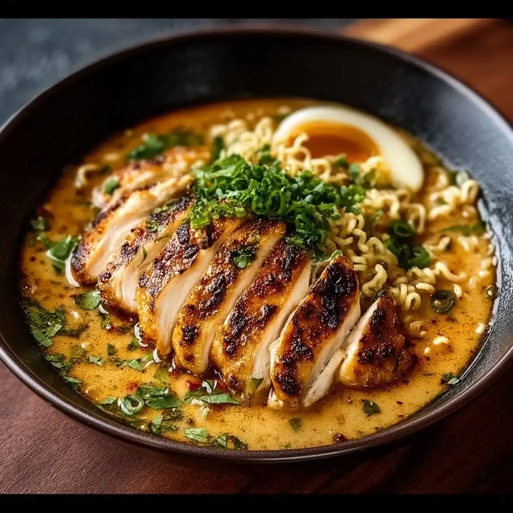 Creamy Garlic Chicken Ramen