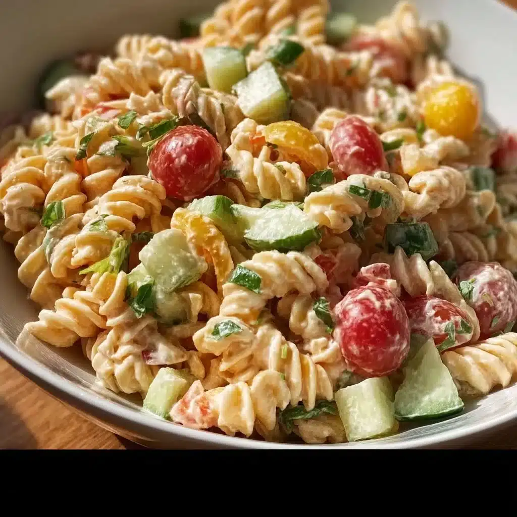 Creamy Pasta Salad Bliss – Your Go-To Summer Side Dish!