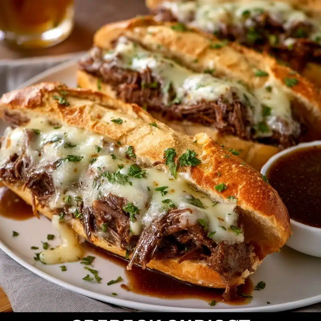 Crockpot French Dip Sandwiches