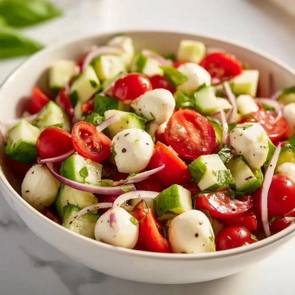 Cucumber Caprese Salad