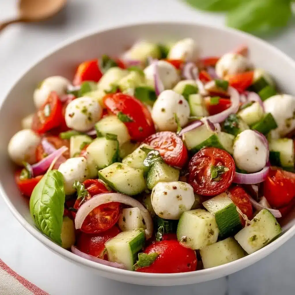 Cucumber Caprese Salad