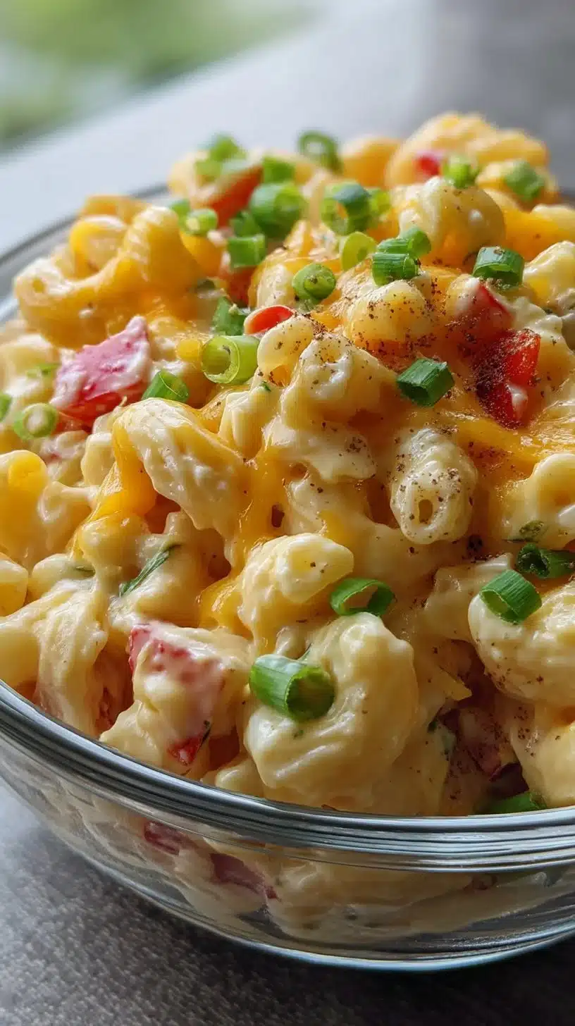 Deli-Style Mac Salad with Sharp Cheddar