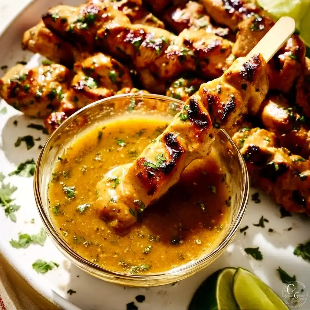 Easy Thai Chicken Satay with Peanut Sauce