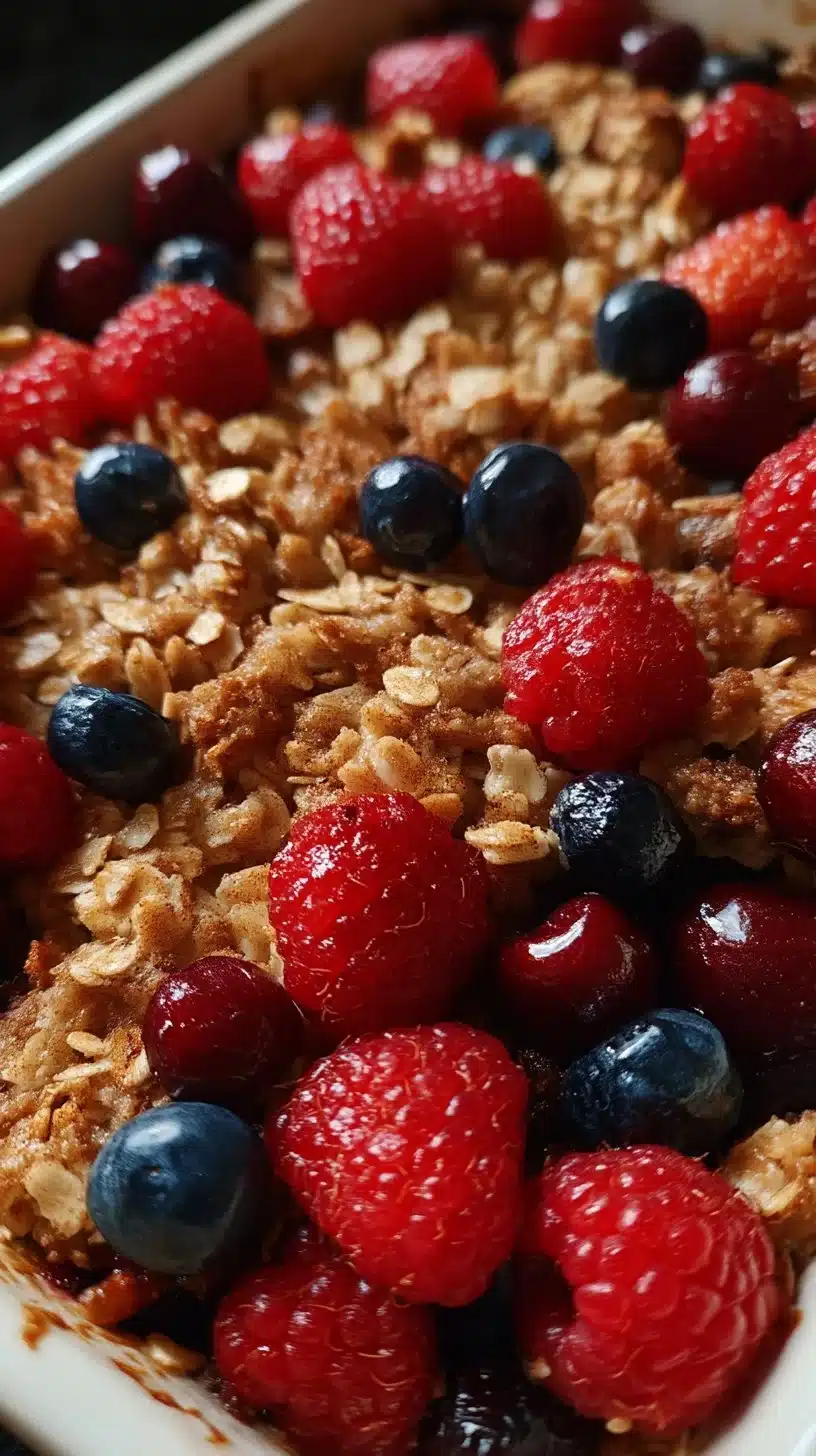 Firecracker Cherry Berry Crisp