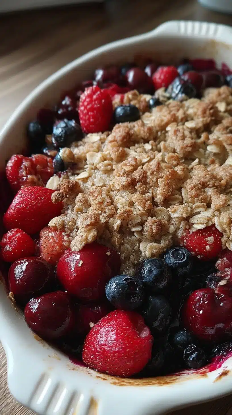 Firecracker Cherry Berry Crisp