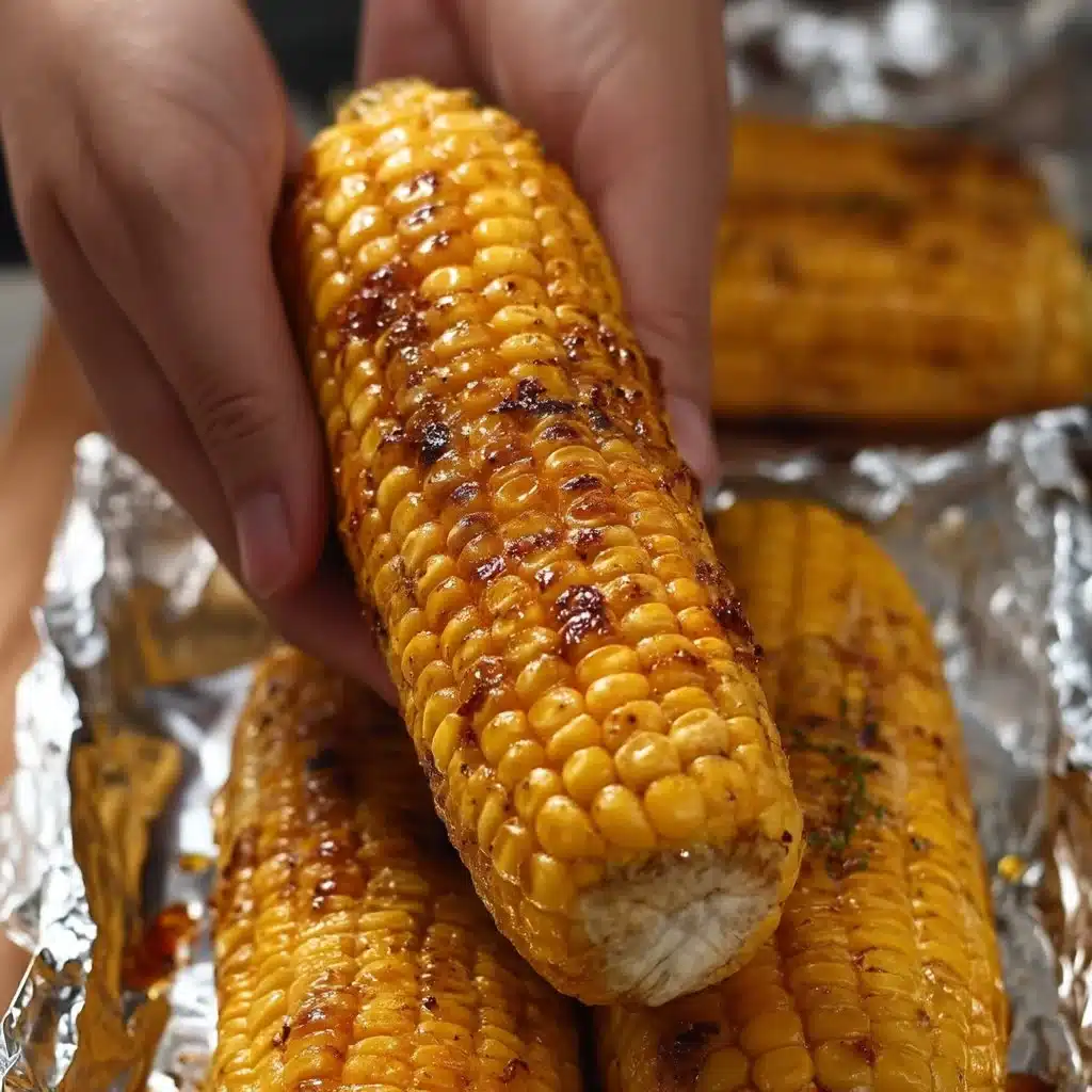 Garlic Butter Oven Roasted Corn on the Cob