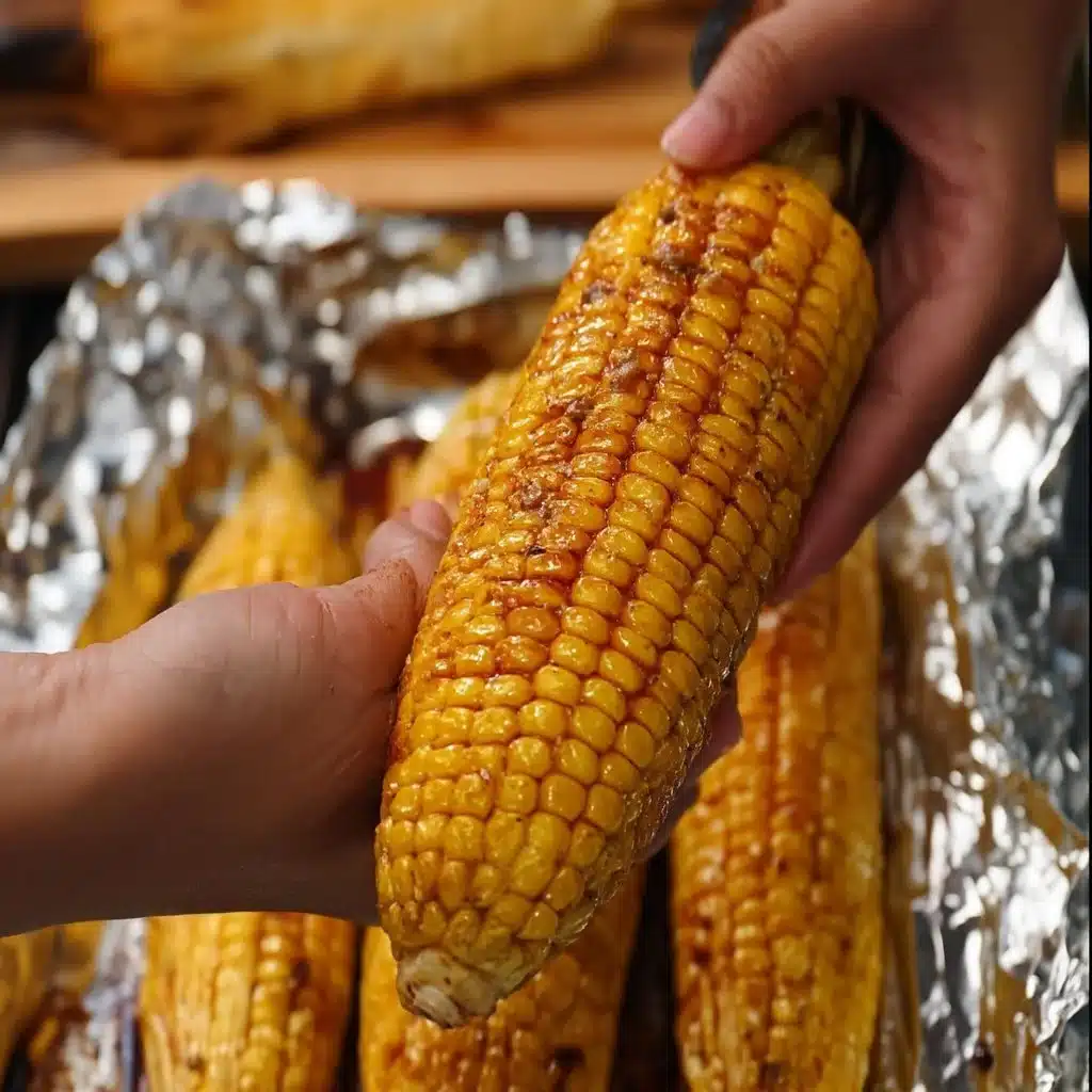 Garlic Butter Oven Roasted Corn on the Cob