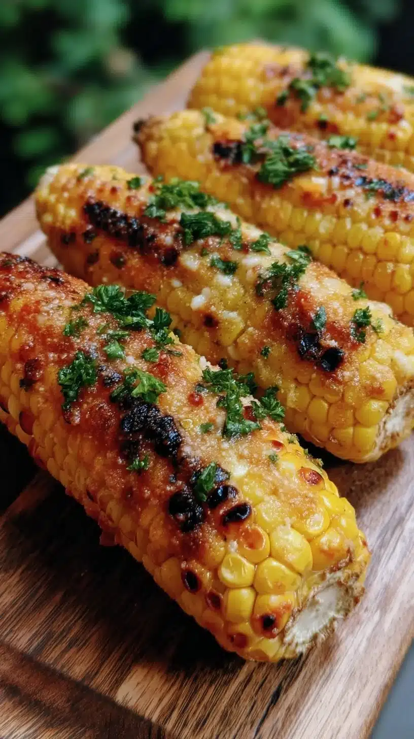 Garlic Parmesan Corn on the Cob