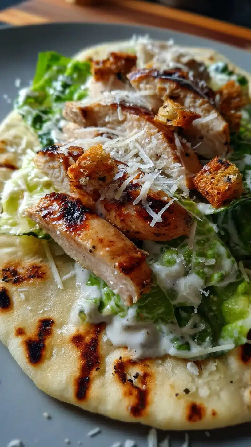 Grilled Chicken Caesar Flatbread